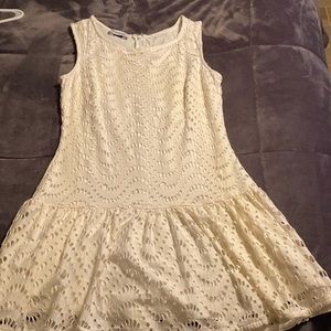 bebe mini white dress